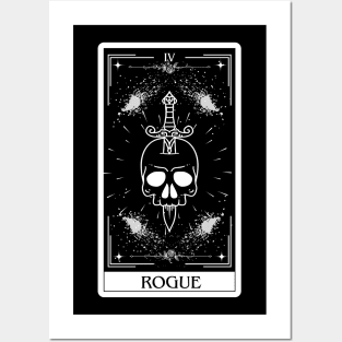 Rogue Tarot Card D&D Nat 20 Dungeons & Dragons Posters and Art